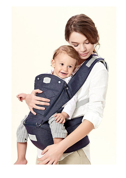 Porte-Bébé Confort Évolutif Bleu Marine Mini Merveille