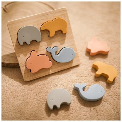 Puzzle animaux en silicone pour bébé Mini Merveille