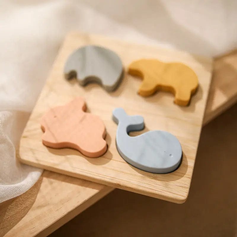 Puzzle animaux en silicone pour bébé Mini Merveille