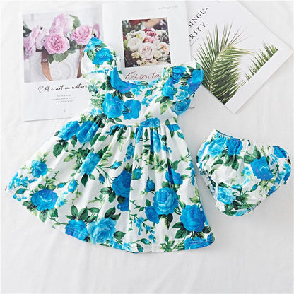 Robe à fleur pour bébé Mini merveille