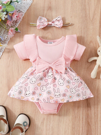 Robe Bébé Fille Rose / 0-3 mois Mini merveille