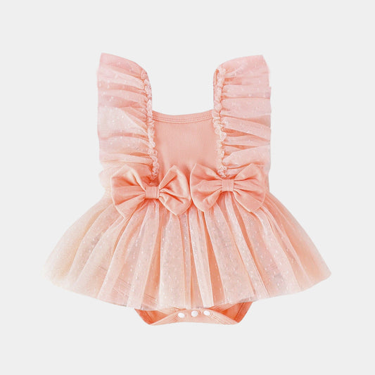 Robe Bébé Fille Tulle & Nœud