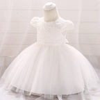 Robe tutu tulle en maille de princesse en dentelle White / 70cm Mini merveille