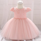 Robe tutu tulle en maille de princesse en dentelle Mini merveille