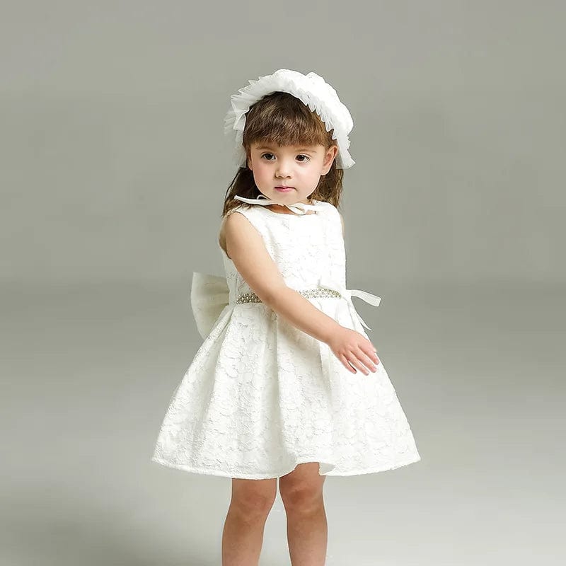 Robe de mariage pour bébé Blanc / 0-3 mois Mini merveille