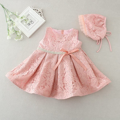 Robe de mariage pour bébé Rose / 0-3 mois Mini merveille