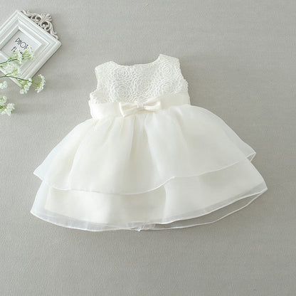 Robe de mariée à vin d'anniversaire d'un mois pour fille Mini merveille