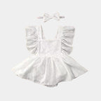 Robe et bandeau pour bébé 0-6 mois Mini merveille
