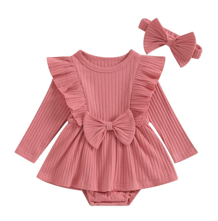 Robe et bandeau pour bébé Mini merveille