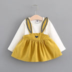 Robe lapin manches longues pour bébé - Mini merveilleCJWJYEYE00050-yellow-70cm