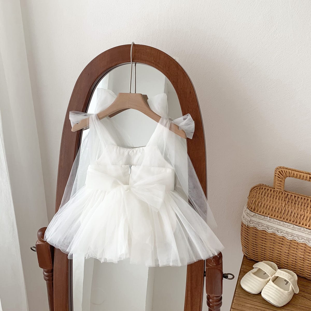 Robe pour bébé fille Blanc / 0-3 mois Mini merveille