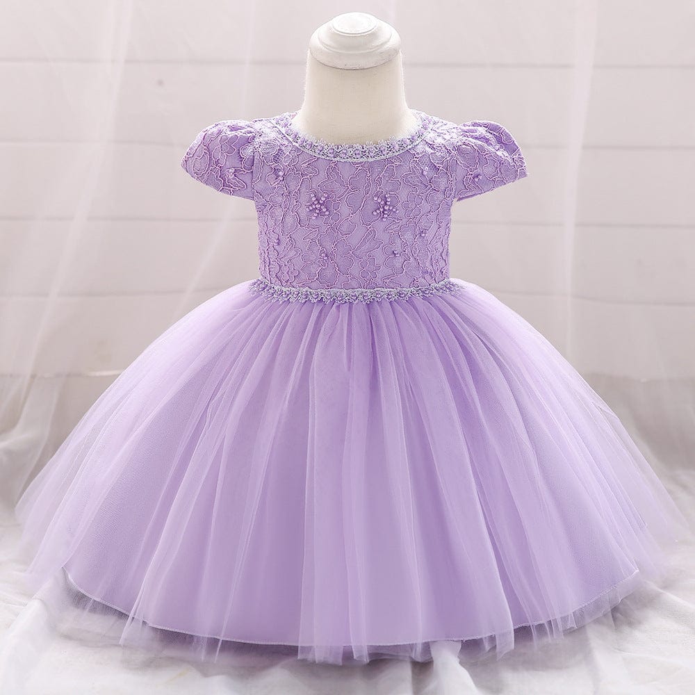 Robe tutu tulle en maille de princesse en dentelle Mini merveille