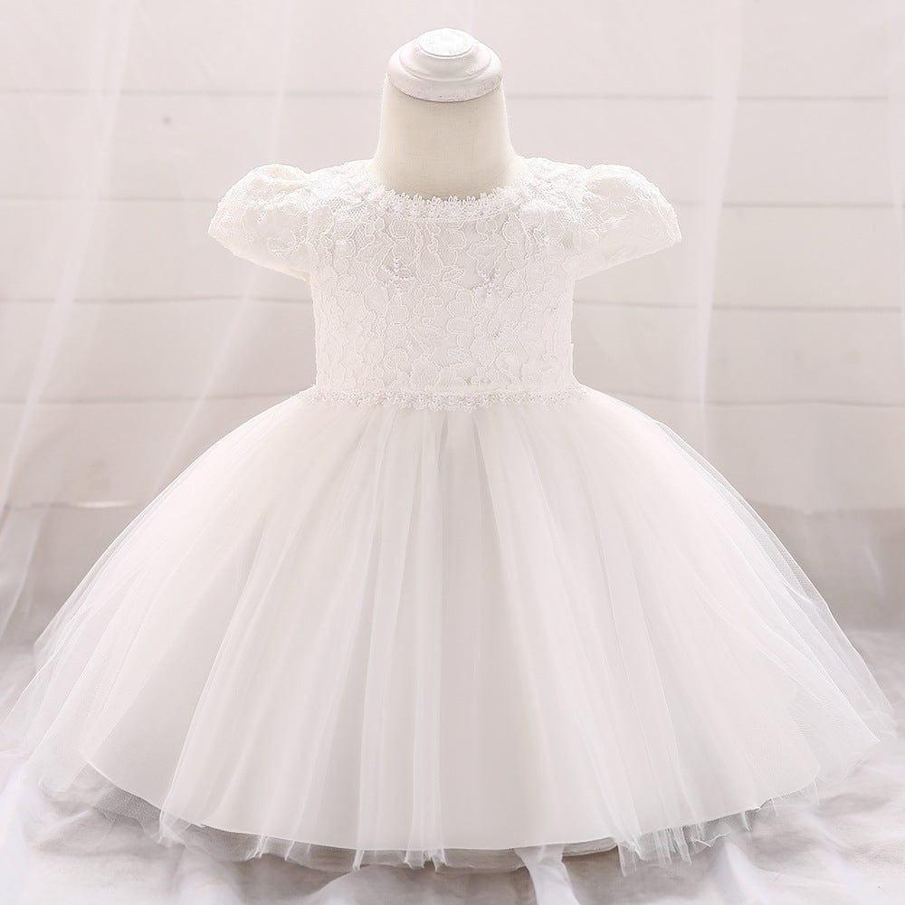 Robe tutu tulle en maille de princesse en dentelle Mini merveille