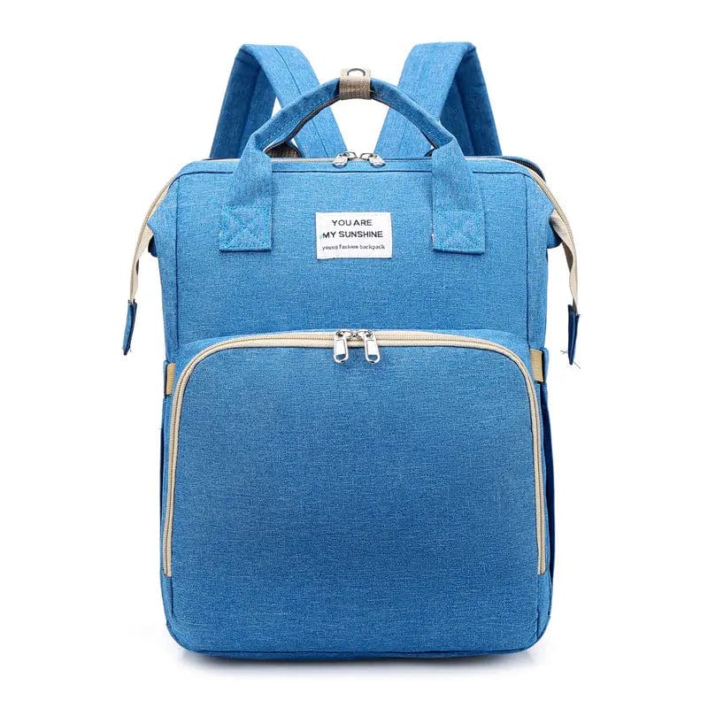 Sac à Dos à Langer avec Lit Bébé Bleu clair Mini Merveille