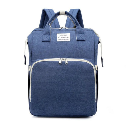 Sac à Dos à Langer avec Lit Bébé Bleu Mini Merveille