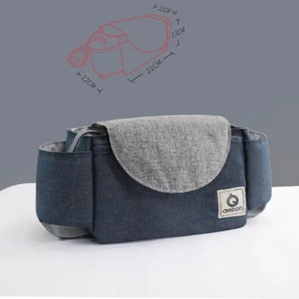 Sac à langer spécial poussette Bleu foncé uni Mini Merveille