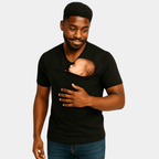 T-shirt kangourou pour parents - Mini merveilleCJWJYEYE00495-Dad Black-S