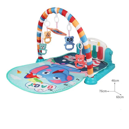 Tapis d'éveil avec piano pour bébé Bleu Mini Merveille