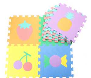 Tapis en mousse puzzle pour bébé Fruit Mini merveille