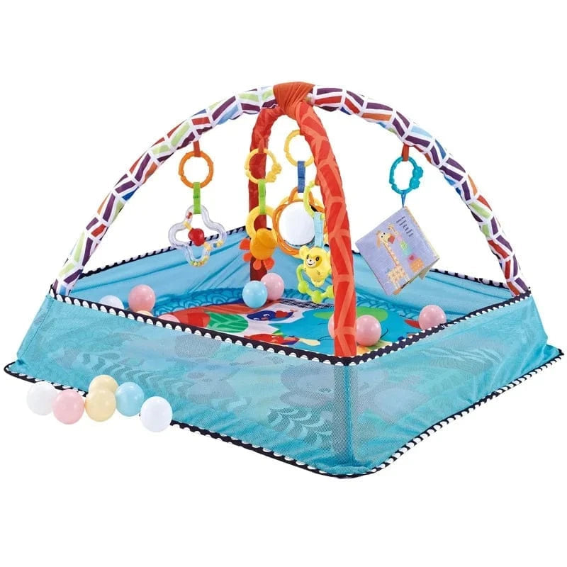 Tapis d'éveil bébé avec jouets suspendus