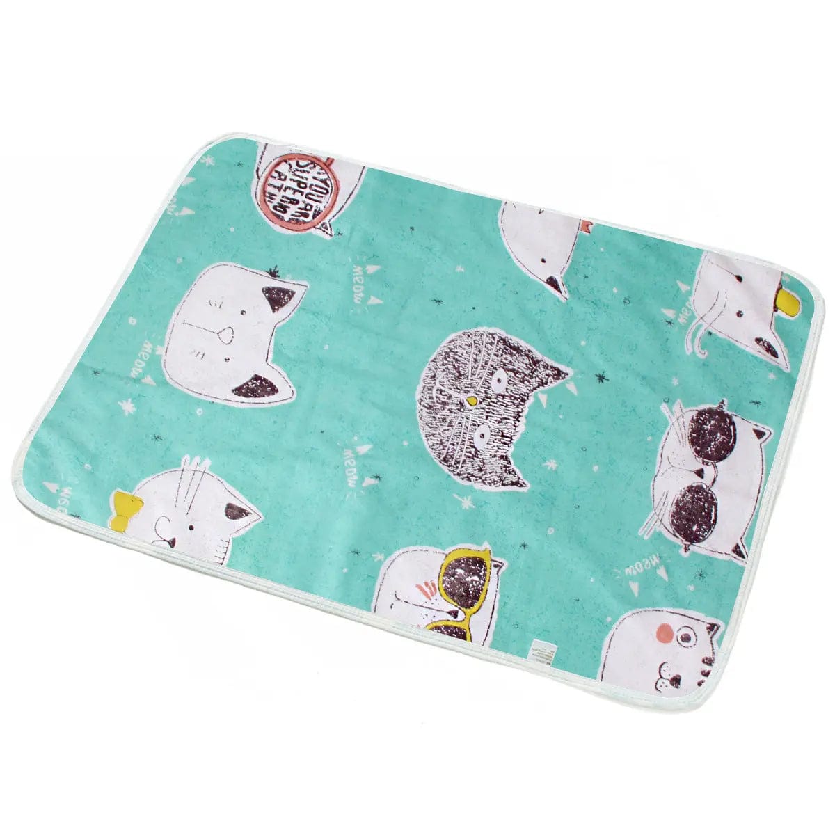 Tapis imperméable en coton pour bébé Chat Mini merveille