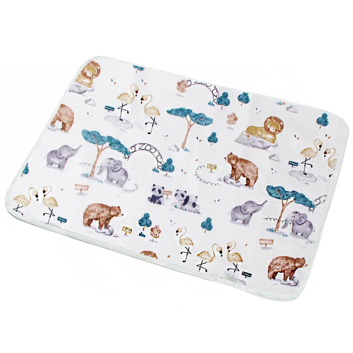 Tapis imperméable en coton pour bébé Zoo Mini merveille