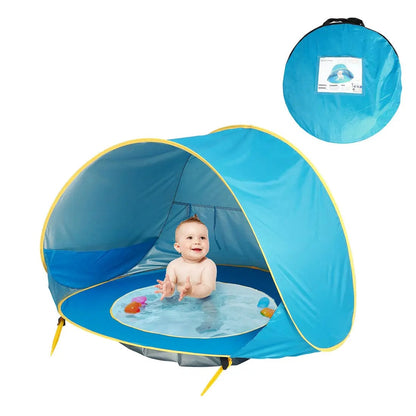 Tente de plage pour bébé Bleu Mini Merveille