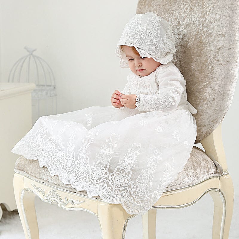 Tenue de Baptême pour Bébé Fille Mini merveille