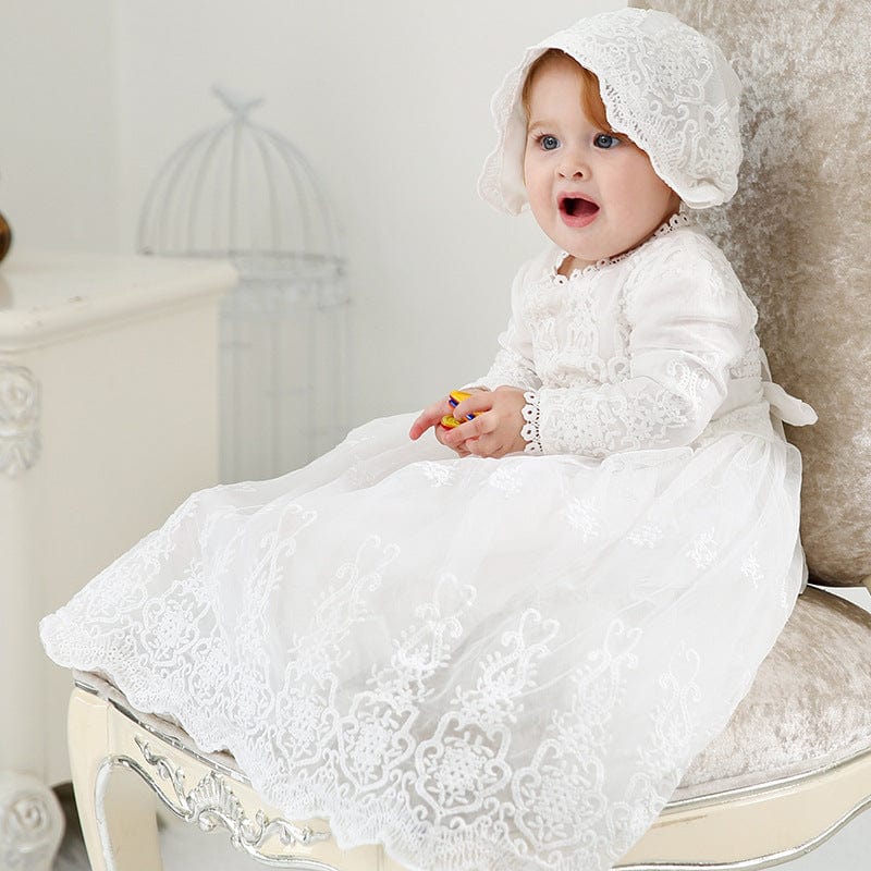 Tenue de Baptême pour Bébé Fille Mini merveille