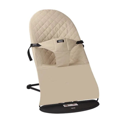 Transat pliable bébé confort en coton Kaki Mini Merveille