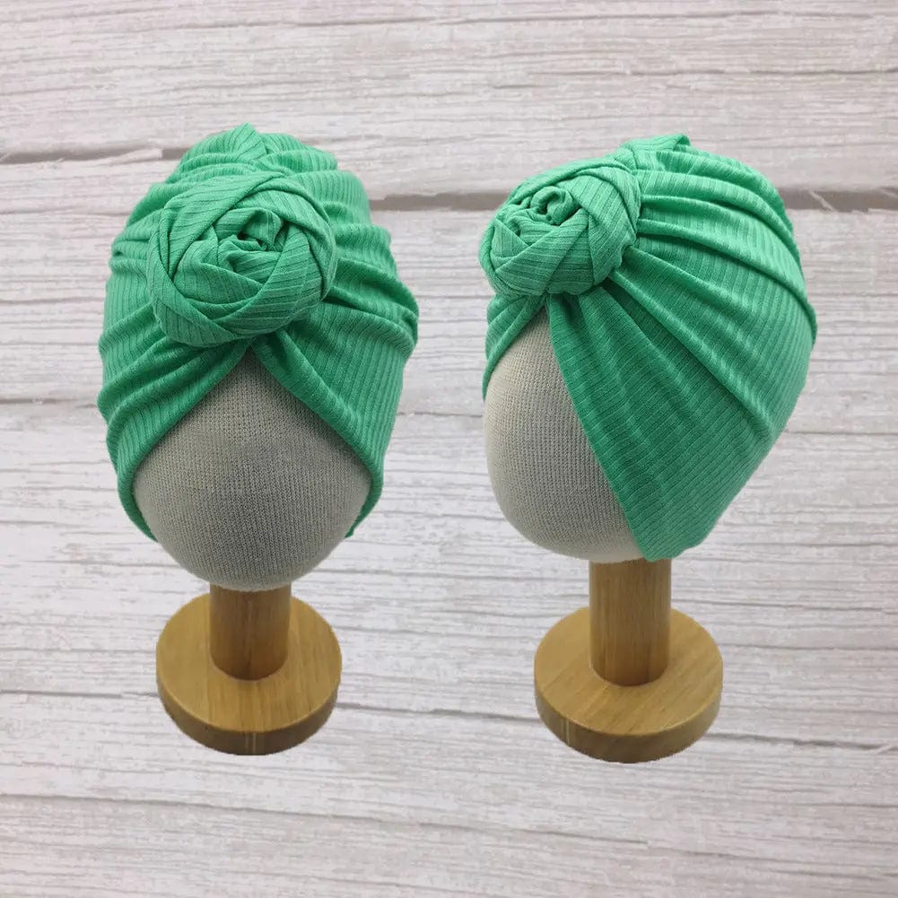 Turban à nœud  pour bébé Turquoise Mini Merveille